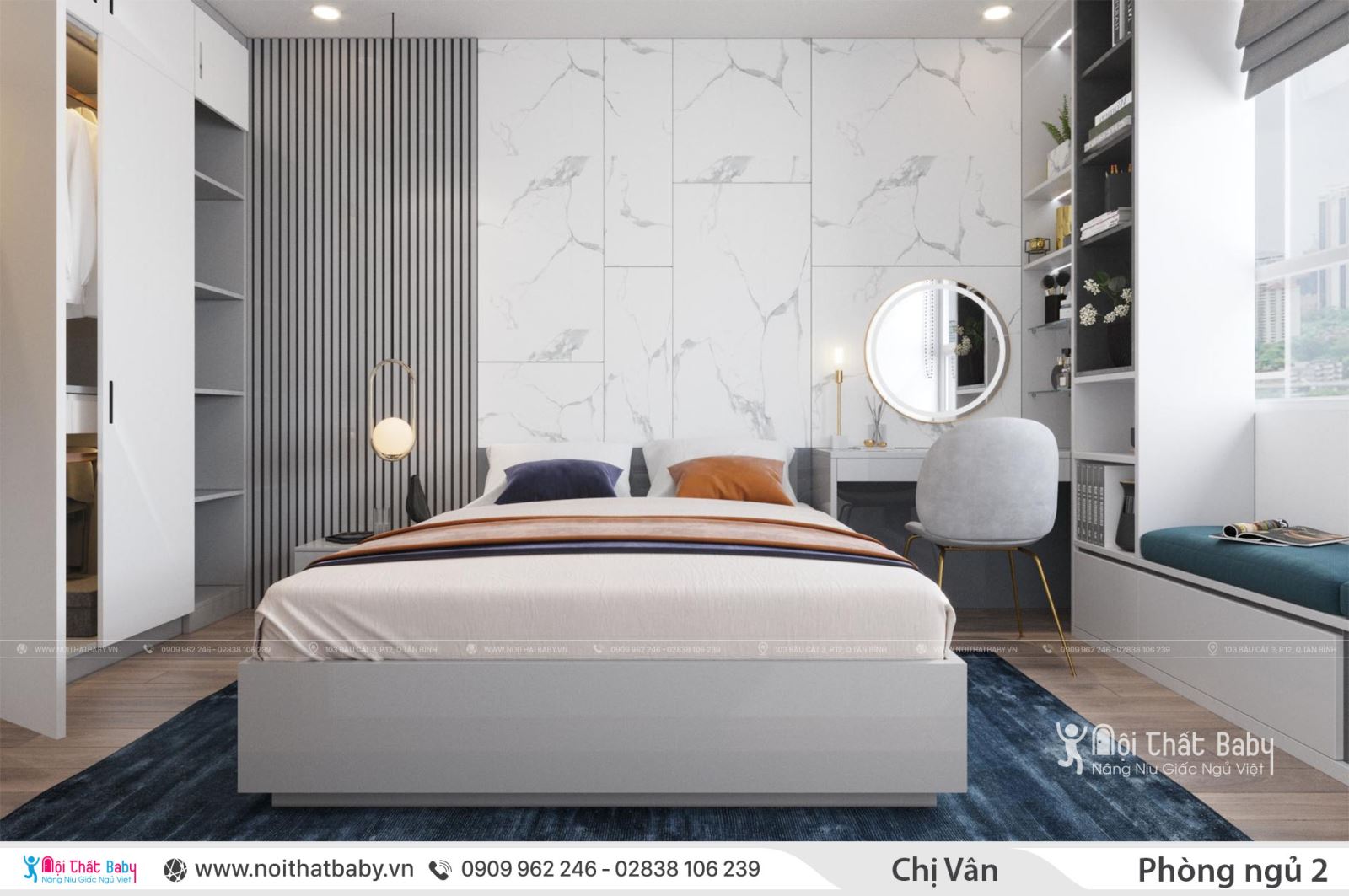 Thiết kế nội thất chung cư Celadon City - Chị Vân 